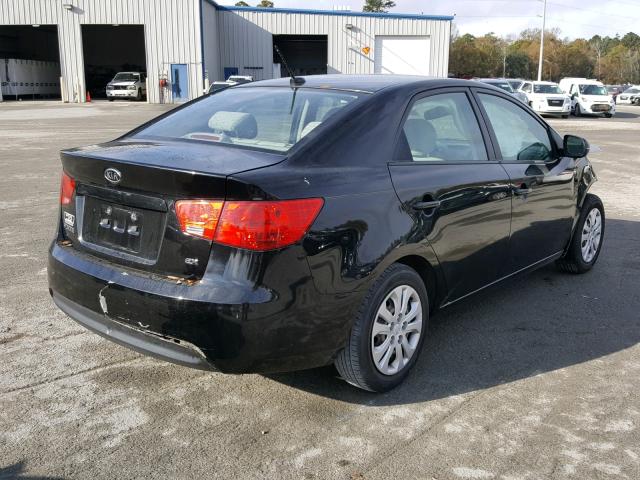 KNAFU4A29D5721705 - 2013 KIA FORTE EX BLACK photo 4