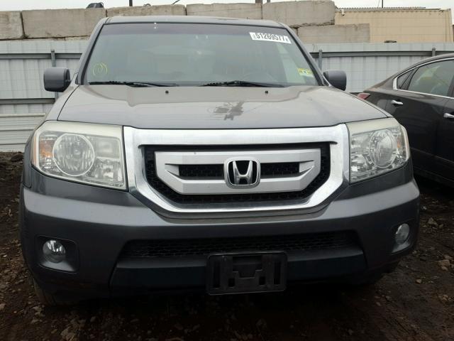 5FNYF4H70BB009456 - 2011 HONDA PILOT EXLN CHARCOAL photo 9