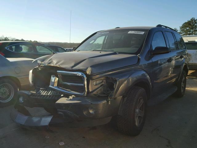 1D4HD48N04F129022 - 2004 DODGE DURANGO SL GRAY photo 2