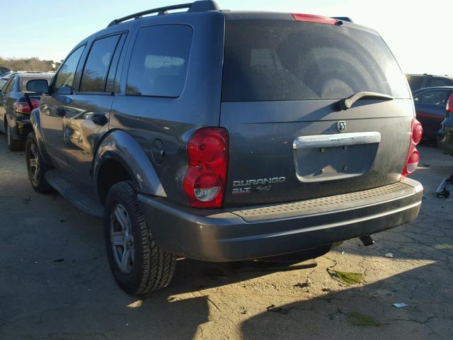 1D4HD48N04F129022 - 2004 DODGE DURANGO SL GRAY photo 3