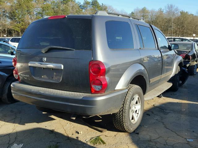 1D4HD48N04F129022 - 2004 DODGE DURANGO SL GRAY photo 4