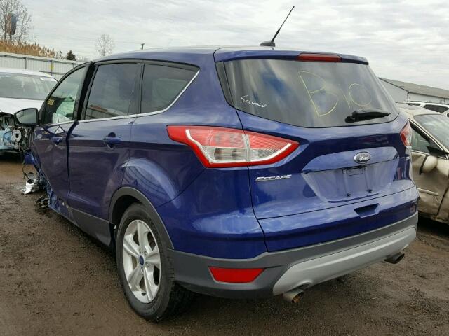 1FMCU0G73GUC61125 - 2016 FORD ESCAPE SE BLUE photo 3