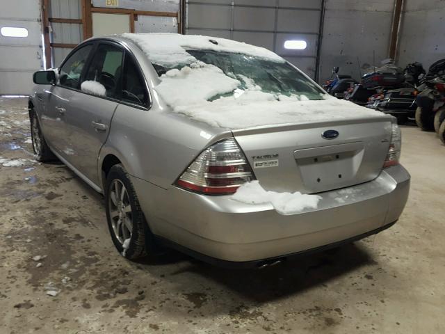 1FAHP24WX8G180816 - 2008 FORD TAURUS SEL SILVER photo 3