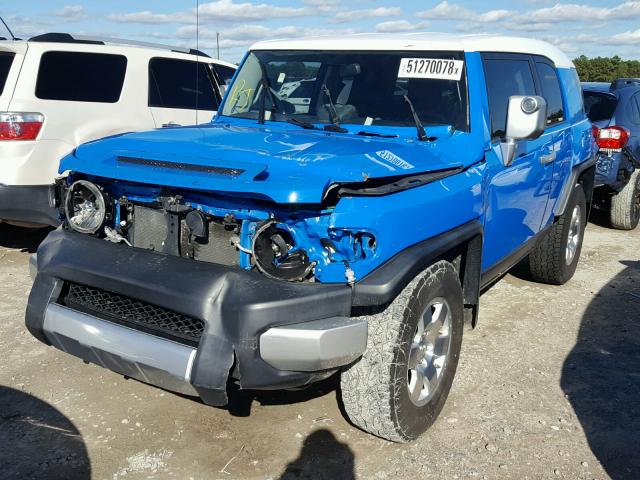 JTEZU11F58K003380 - 2008 TOYOTA FJ CRUISER BLUE photo 2