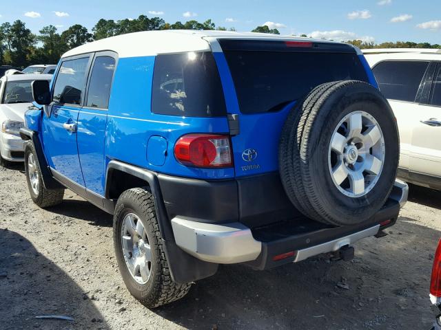 JTEZU11F58K003380 - 2008 TOYOTA FJ CRUISER BLUE photo 3