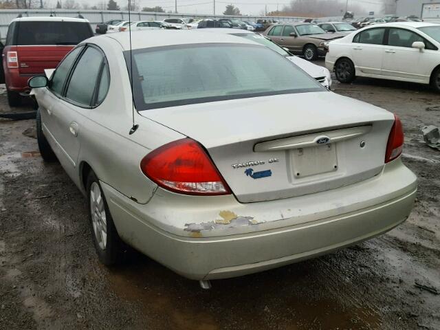 1FAFP53UX6A224760 - 2006 FORD TAURUS SE GOLD photo 3