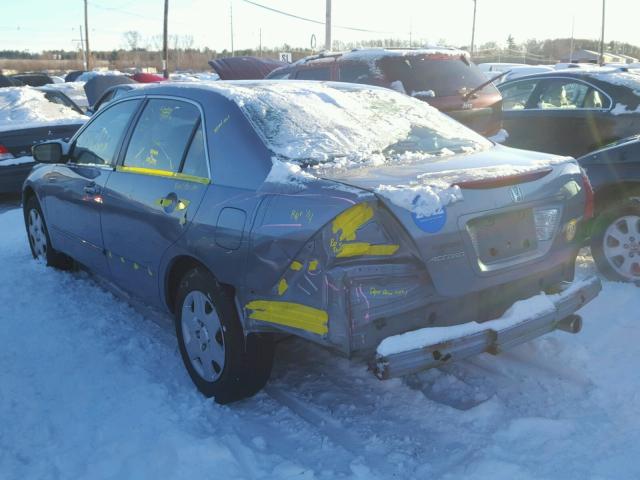 1HGCM56407A072833 - 2007 HONDA ACCORD LX GRAY photo 3