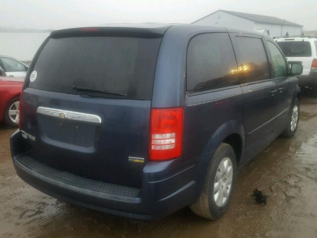 2A8HR44H98R643327 - 2008 CHRYSLER TOWN & COU BLUE photo 4