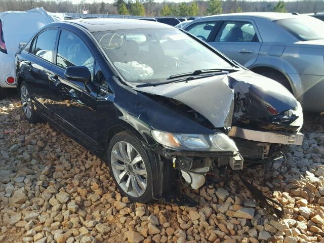 2HGFA55599H703485 - 2009 HONDA CIVIC SI BLACK photo 1