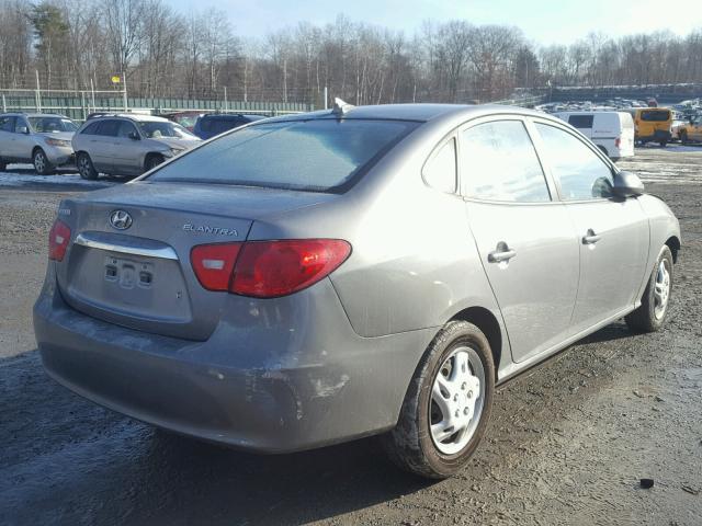 KMHDU4AD8AU153424 - 2010 HYUNDAI ELANTRA BL GRAY photo 4