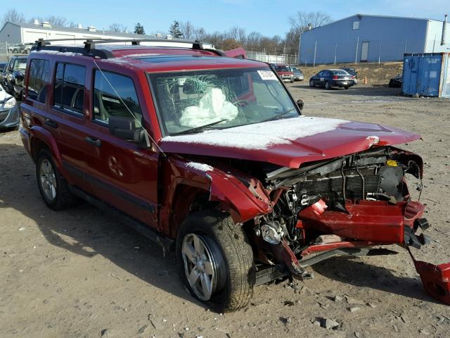 1J8HG48K06C272379 - 2006 JEEP COMMANDER RED photo 1