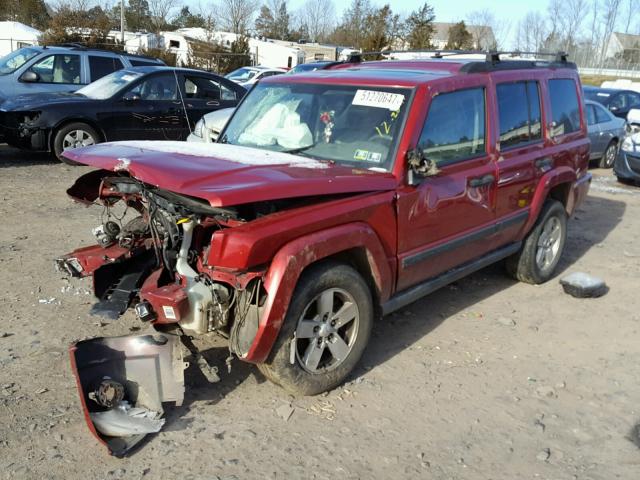1J8HG48K06C272379 - 2006 JEEP COMMANDER წითელი ფოტო 2