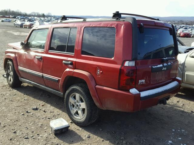 1J8HG48K06C272379 - 2006 JEEP COMMANDER RED photo 3