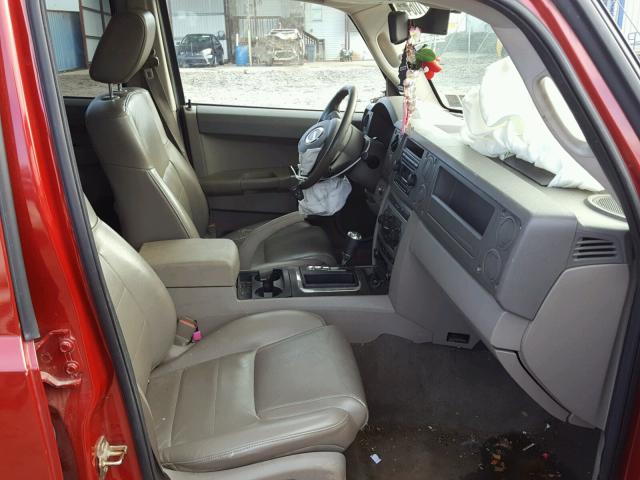 1J8HG48K06C272379 - 2006 JEEP COMMANDER წითელი ფოტო 5