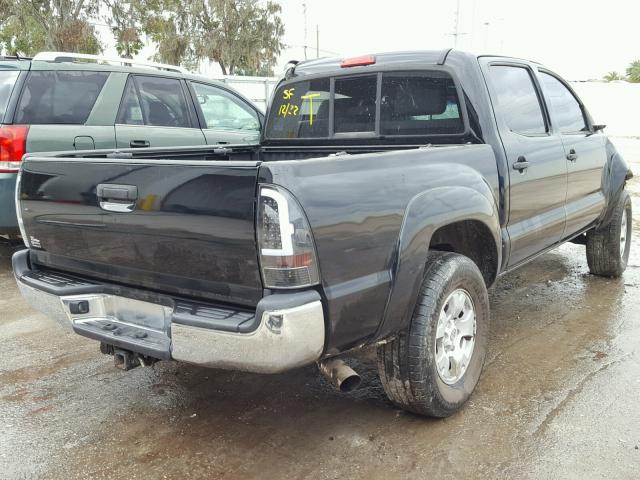 3TMJU62N06M017908 - 2006 TOYOTA TACOMA DOU BLACK photo 4