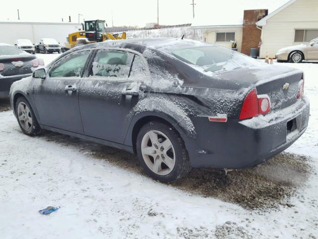 1G1ZB5EB7AF218761 - 2010 CHEVROLET MALIBU LS BLACK photo 3