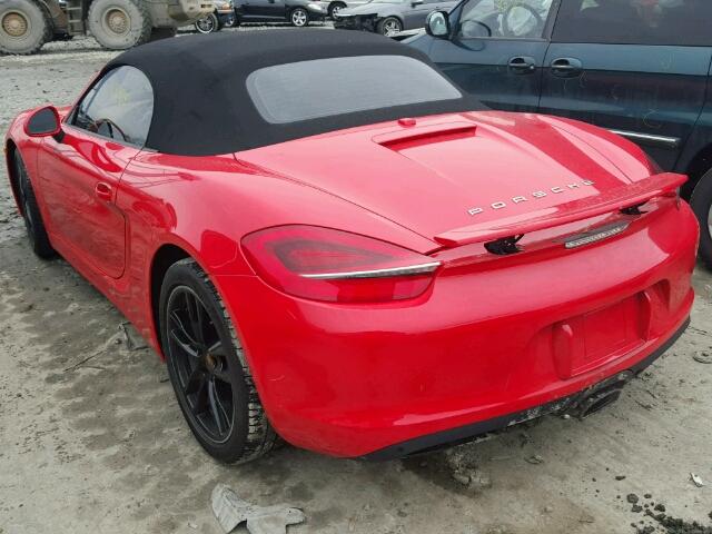 WP0CA2A81ES121898 - 2014 PORSCHE BOXSTER RED photo 3