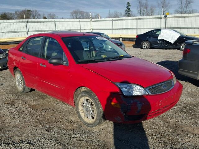 1FAFP34N97W267700 - 2007 FORD FOCUS ZX4 RED photo 1