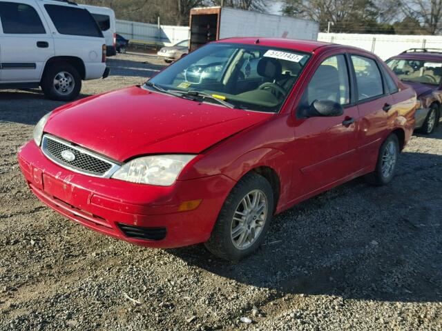 1FAFP34N97W267700 - 2007 FORD FOCUS ZX4 RED photo 2