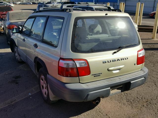 JF1SF63562G704530 - 2002 SUBARU FORESTER L GOLD photo 3