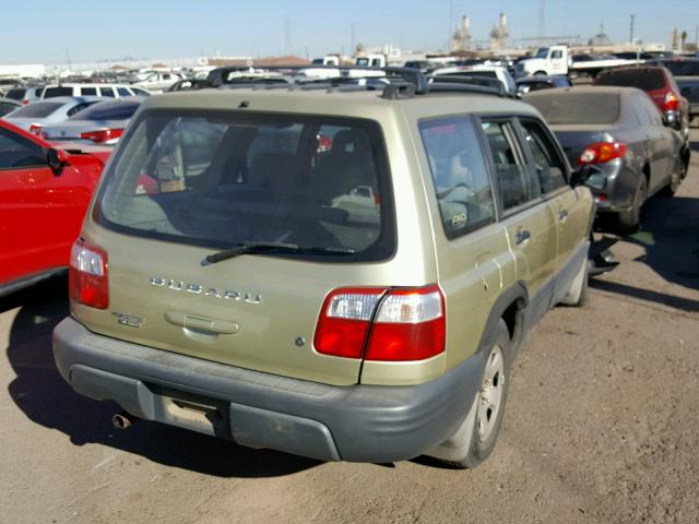 JF1SF63562G704530 - 2002 SUBARU FORESTER L GOLD photo 4