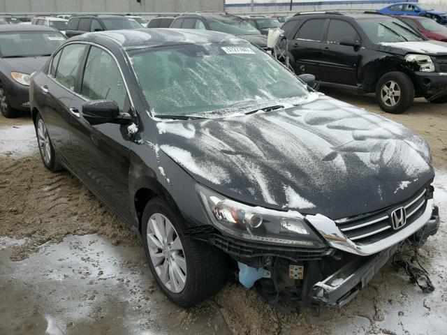 1HGCR2F85EA000302 - 2014 HONDA ACCORD EXL BLACK photo 1