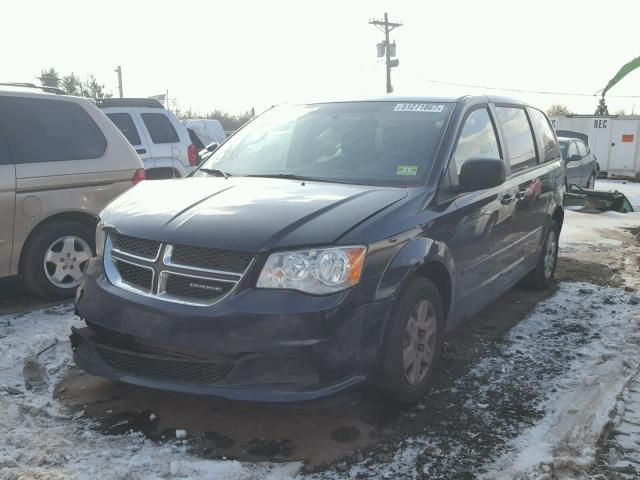 2D4RN4DG4BR742372 - 2011 DODGE GRAND CARA BLUE photo 2