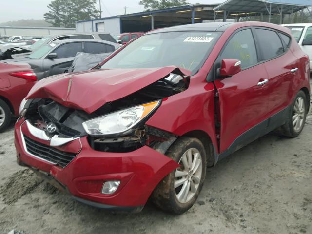 KM8JU3AC8BU236146 - 2011 HYUNDAI TUCSON GLS RED photo 2