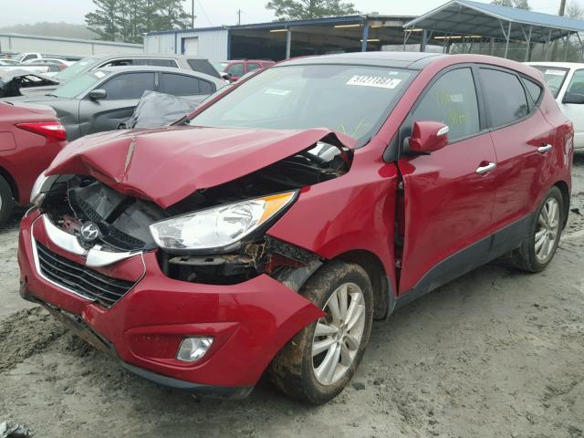 KM8JU3AC8BU236146 - 2011 HYUNDAI TUCSON GLS RED photo 9