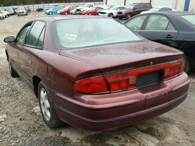 2G4WB55KX21107586 - 2002 BUICK REGAL LS MAROON photo 3