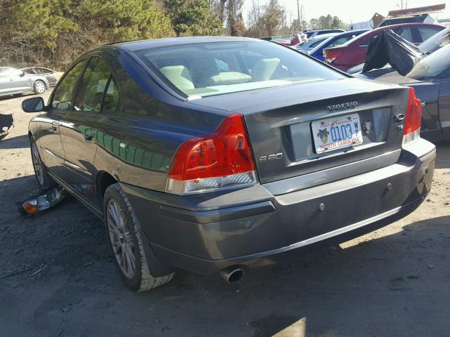 YV1RS547772616017 - 2007 VOLVO S60 T5 CHARCOAL photo 3