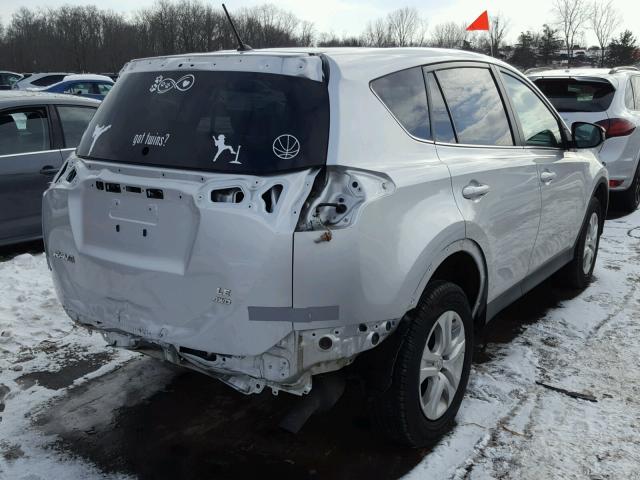 2T3BFREV6EW198506 - 2014 TOYOTA RAV4 LE SILVER photo 4