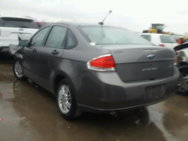 1FAHP35N99W160592 - 2009 FORD FOCUS SE GRAY photo 3