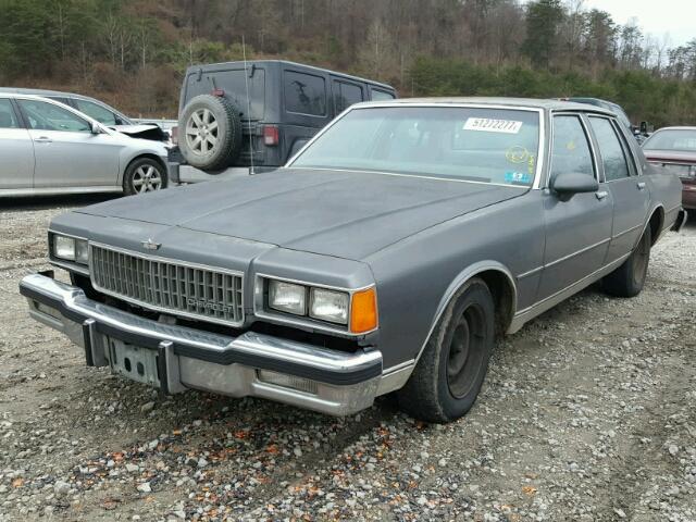 1G1BN69HXG9138245 - 1986 CHEVROLET CAPRICE CL GRAY photo 2