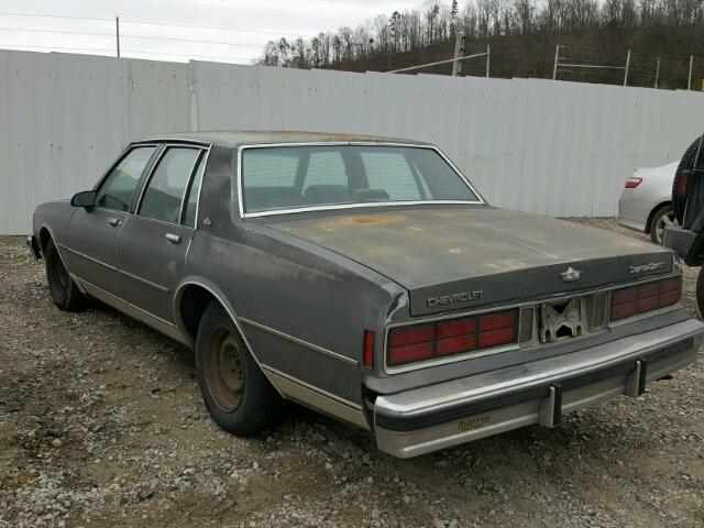 1G1BN69HXG9138245 - 1986 CHEVROLET CAPRICE CL GRAY photo 3