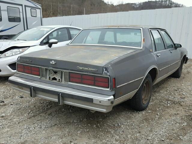 1G1BN69HXG9138245 - 1986 CHEVROLET CAPRICE CL GRAY photo 4