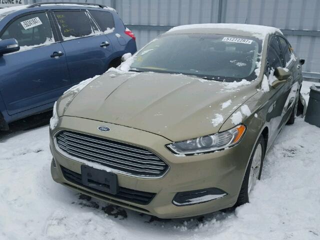 3FA6P0H78DR109437 - 2013 FORD FUSION SE GOLD photo 2