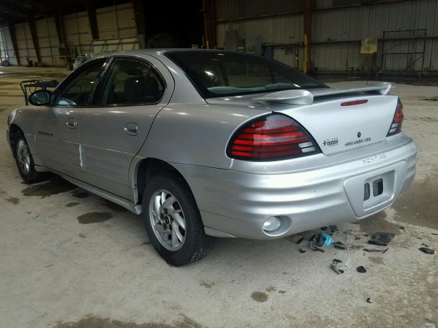 1G2NF52E41M626210 - 2001 PONTIAC GRAND AM S 灰色 照片 3