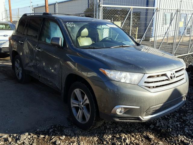 5TDDK3EH0DS270795 - 2013 TOYOTA HIGHLANDER GREEN photo 1