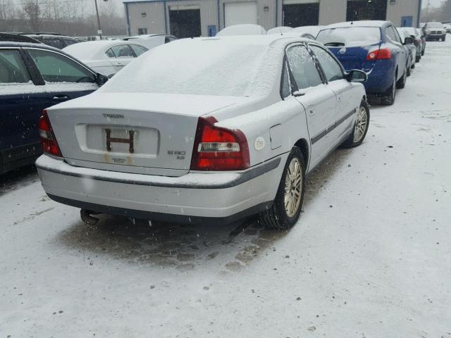 YV1TS94D411188407 - 2001 VOLVO S80 GRAY photo 4