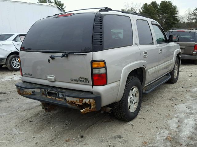 1GNEK13T74J197767 - 2004 CHEVROLET TAHOE K150 GRAY photo 4