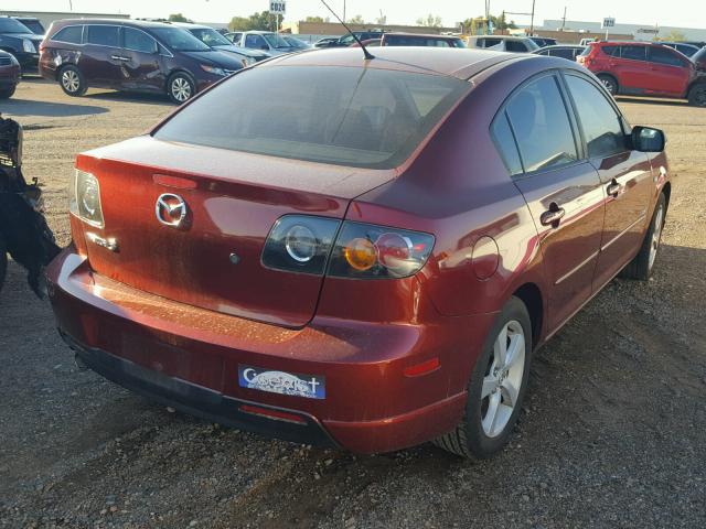 JM1BK323661429903 - 2006 MAZDA 3 S RED photo 4