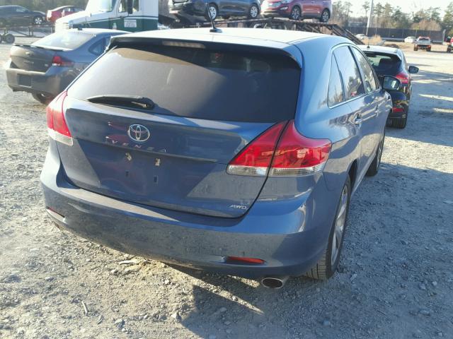 4T3BK11A89U008775 - 2009 TOYOTA VENZA BASE BLUE photo 4