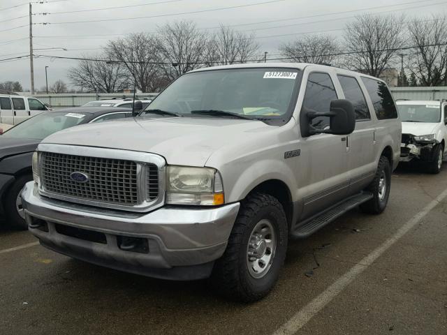 1FMNU40L42ED22685 - 2002 FORD EXCURSION SILVER photo 2