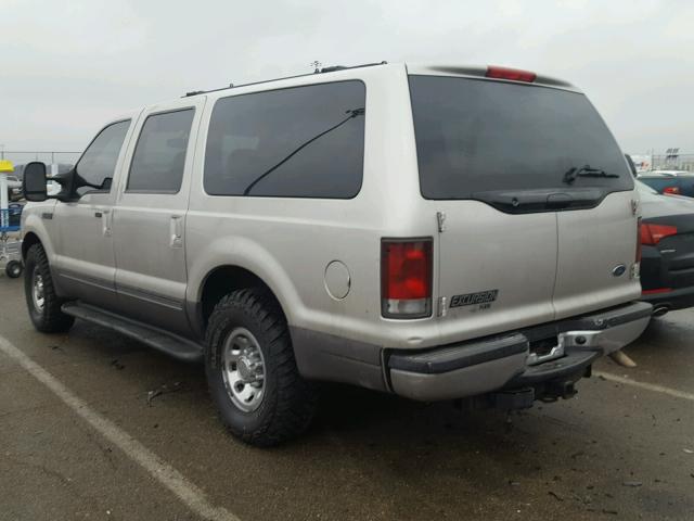 1FMNU40L42ED22685 - 2002 FORD EXCURSION SILVER photo 3