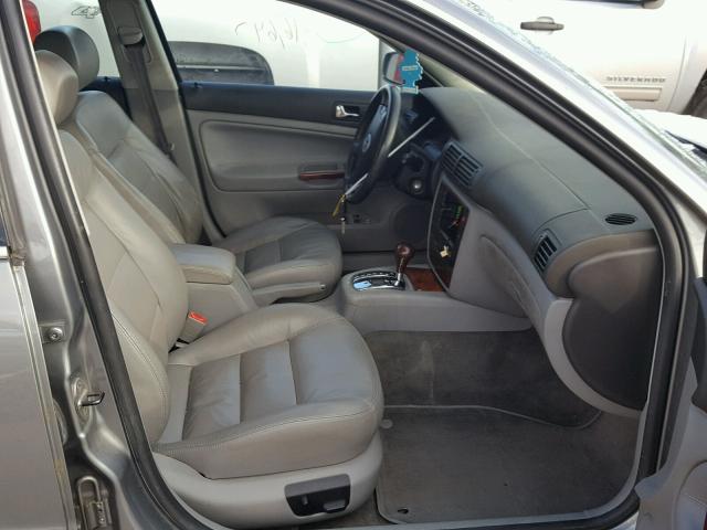 WVWRH63B33P430245 - 2003 VOLKSWAGEN PASSAT GLX GRAY photo 5