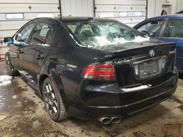 19UUA76528A014581 - 2008 ACURA TL TYPE S BLACK photo 3