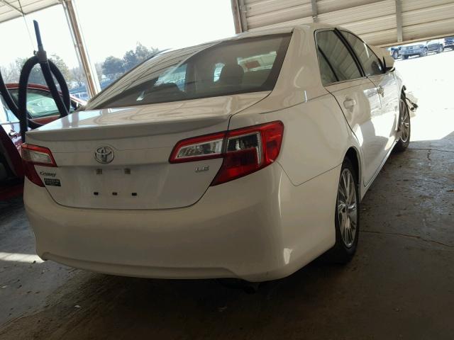 4T1BF1FK8CU189270 - 2012 TOYOTA CAMRY BASE WHITE photo 4
