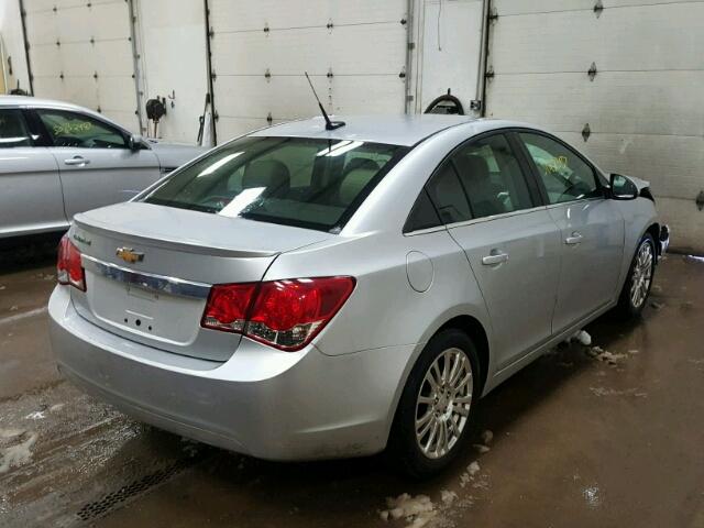 1G1PJ5SB0D7151398 - 2013 CHEVROLET CRUZE ECO SILVER photo 4