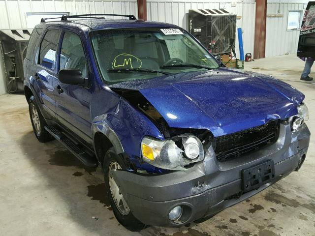 1FMCU03135KA59833 - 2005 FORD ESCAPE XLT BLUE photo 1